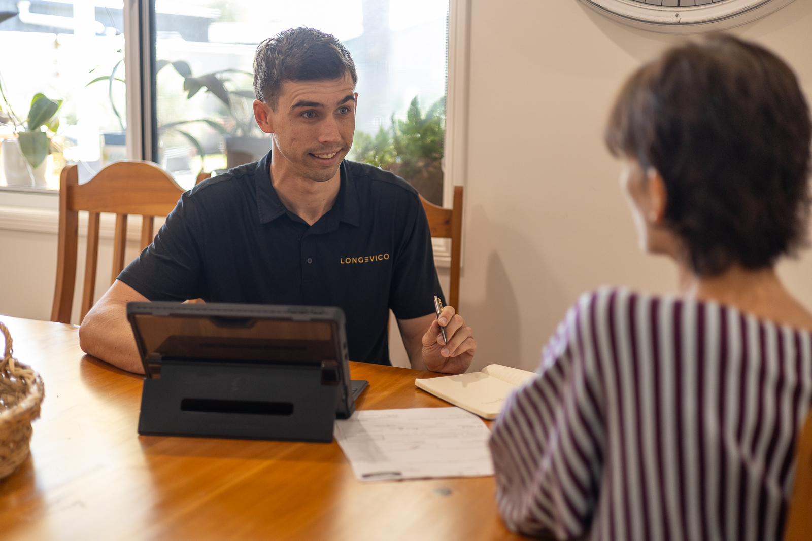 Mobile Exercise Physiology consult with Longevico in a private home setting