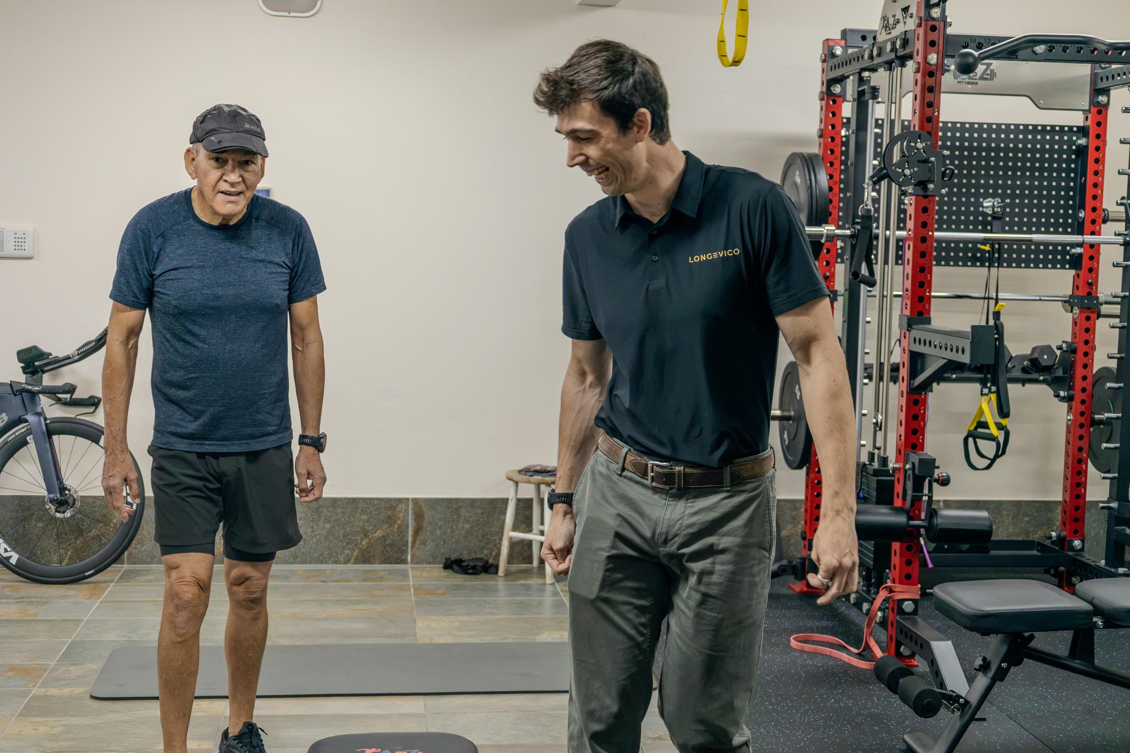 Accredited Exercise Physiologist coaching an older adult during a private Exercise Physiology session in Redlands.